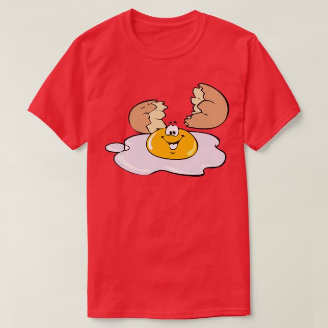 Krackad ägg  t shirt (Design framsida)