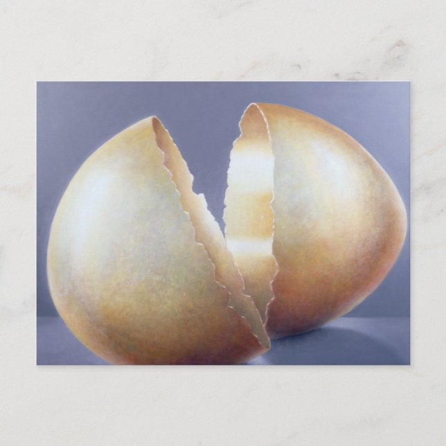 Krackad bronsåldersägg vykort (Framsida)