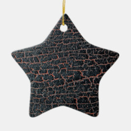 Krackad färg julgransprydnad keramik