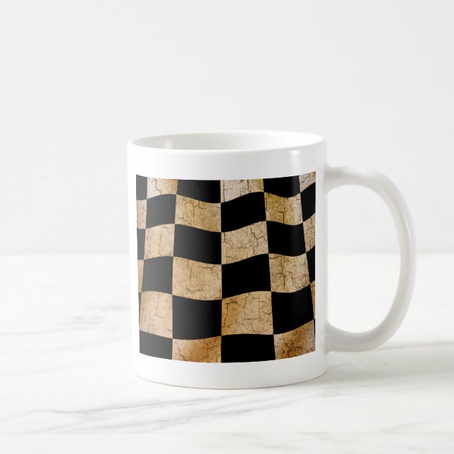 Krackad flagga kaffemugg (Höger)
