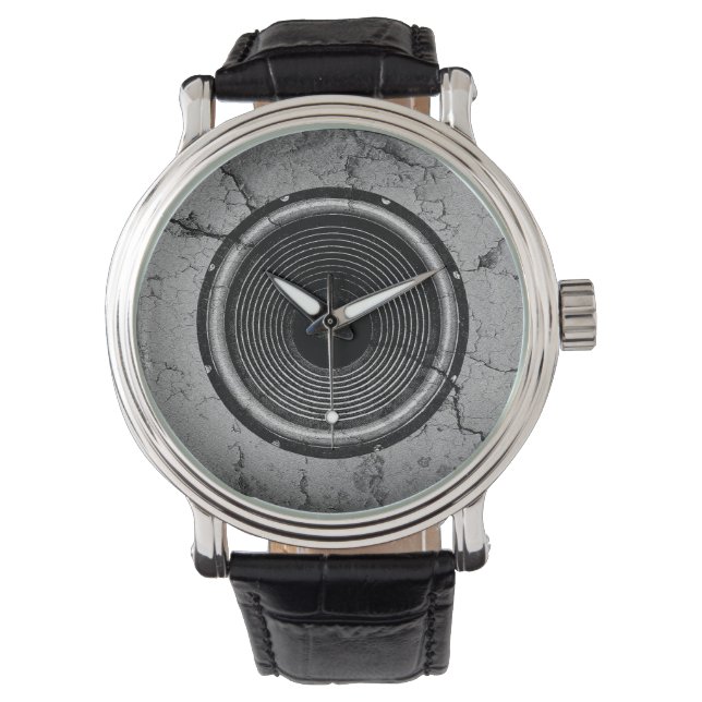 Krackad högtalare armbandsur (Framsida)