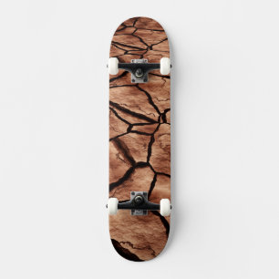 Krackad jord skateboard bräda 20,5 cm