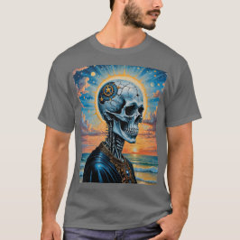 Krackad kelestial Skull Sunset Shirt T