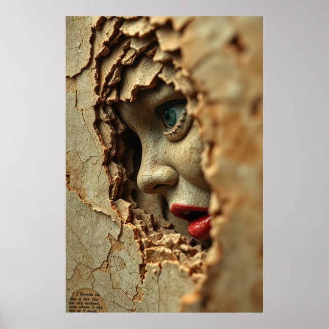 Krackad tystnad: Porcelain Truth Poster (Framsidan)