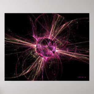 Krackande atom (20 x 16) poster