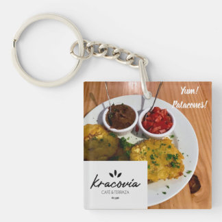 Kracovia Cafe Keychain - Patacones & Menu Charm