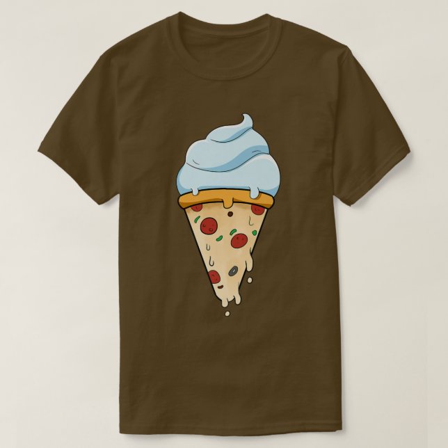 Kräda och pizza t shirt (Design framsida)