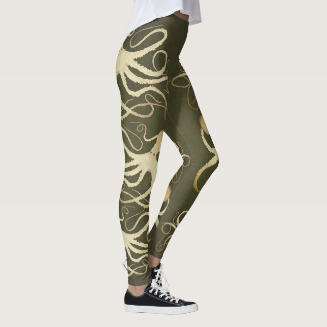 Kräda på arméns Grönt - Leggings (Höger)
