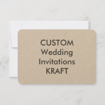 KRAFT 100 lb 5" x 3,5" bröllopsinbjudningar