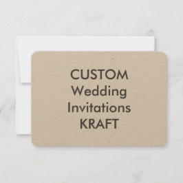 KRAFT 100 lb 5" x 3,5" bröllopsinbjudningar Inbjudningar