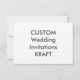 KRAFT 100 lb 5" x 3,5" bröllopsinbjudningar Inbjudningar
