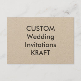 KRAFT 100 lb 5" x 3,5" bröllopsinbjudningar Inbjudningar