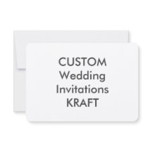 KRAFT 100lb 5" x 3,5" bröllopinbjudningar