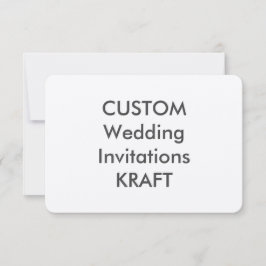 KRAFT 100lb 5" x 3,5" bröllopinbjudningar Inbjudningar