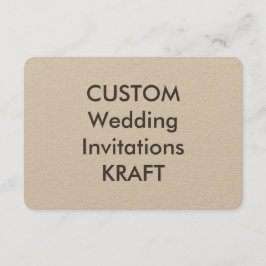 KRAFT 100lb 5" x 3,5" bröllopinbjudningar Inbjudningar