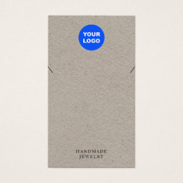 Kraft Add Logotyp Necklace Bracelt Visning Card Visitkort