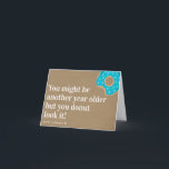 Kraft ännu ett år gammal Donut Funny Birthday Kort<br><div class="desc">Det här roliga kortet får dem att le ♥</div>