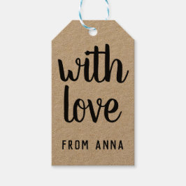 Kraft Anpassningsbar Gift Märkres Presentetikett