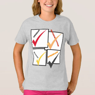 Kraft Bestämning Styrka Energi Tecken Topp T Shirt