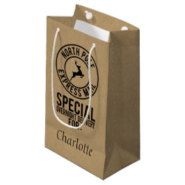 Kraft & Black North Pole Delivery Namn Gift Bag