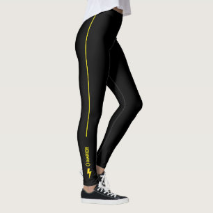 Kraft Blixt Energi Styrka Mästare Leggings