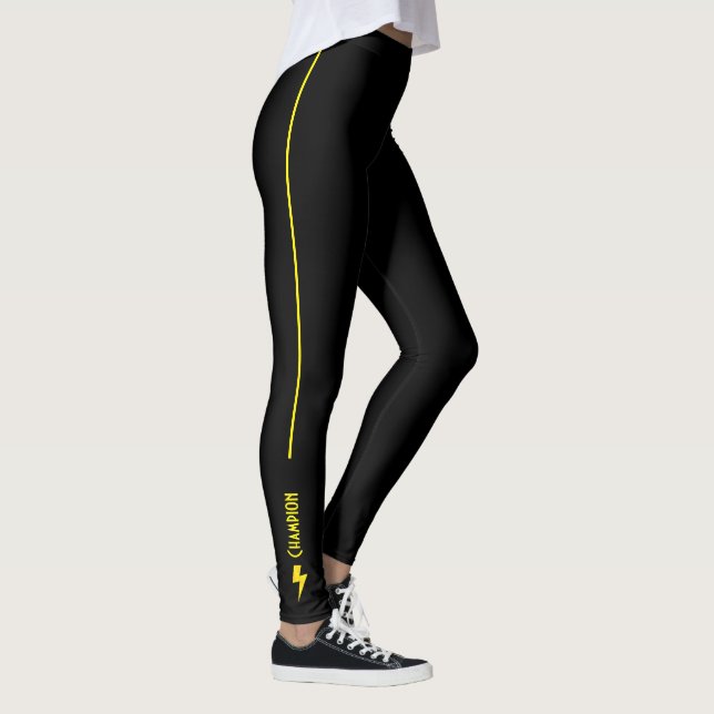 Kraft Blixt Energi Styrka Mästare Leggings (Höger)