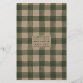 Kraft Buffalo Check Soap Wrap Papper Lakan - Satin