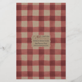 Kraft Buffalo Check Soap Wrap Papper Lakan - Satin
