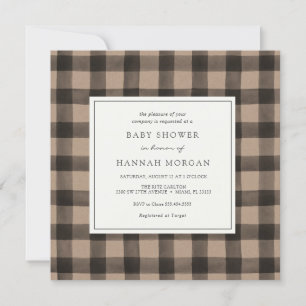 Kraft Buffalo Play Baby Shower-inbjudan Inbjudningar