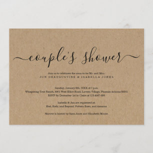 Kraft Couples Shower-inbjudan Inbjudningar