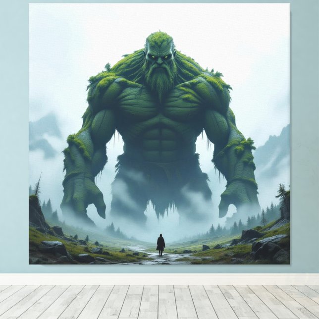 „Kraft der Erde – Der uralte Steingigant“ Canvastryck (Insitu (trägolv))