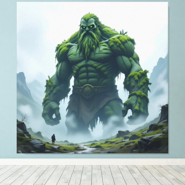 „Kraft der Erde – Der uralte Steingigant“ Canvastryck (Insitu (trägolv))