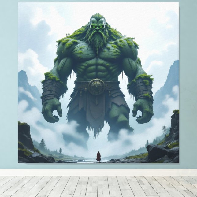 „Kraft der Erde – Der uralte Steingigant“ Canvastryck (Insitu (trägolv))