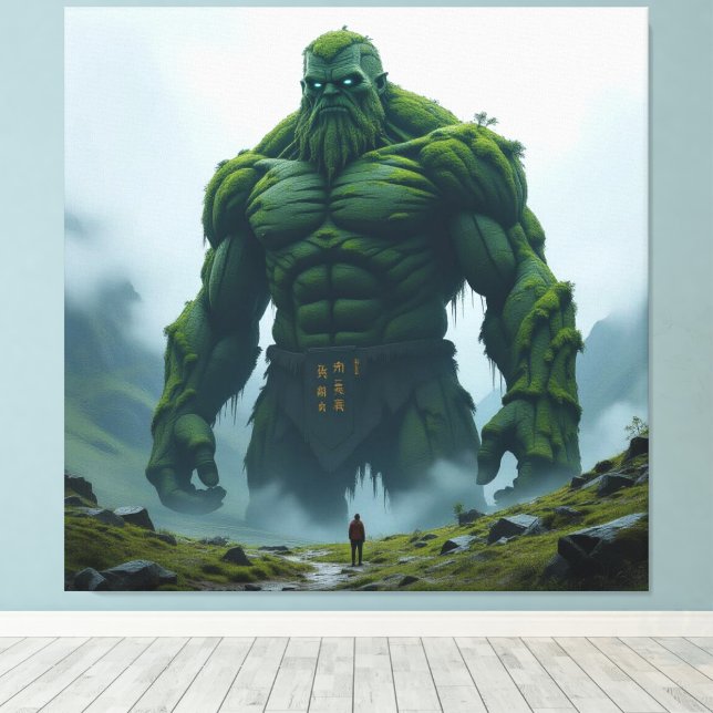 „Kraft der Erde – Der uralte Steingigant“ Canvastryck (Insitu (trägolv))