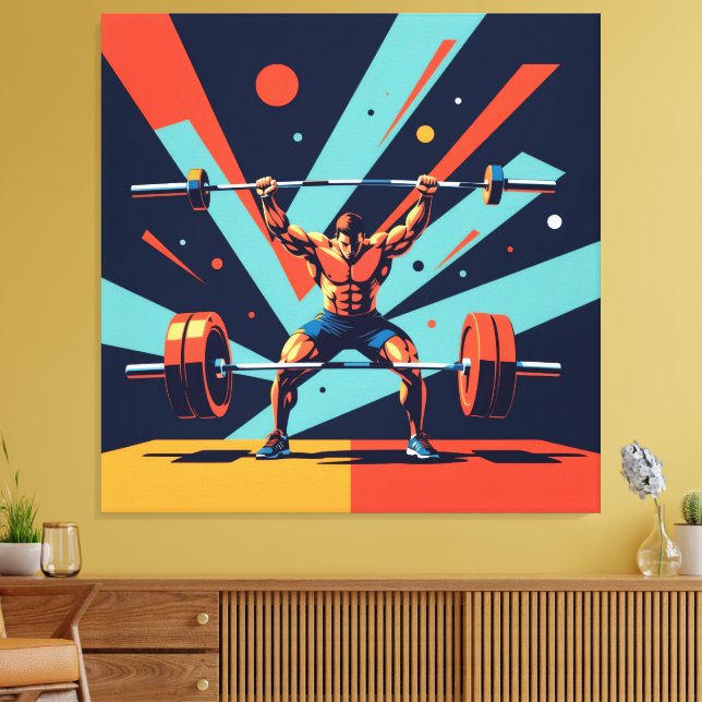 „Kraft des Willens“ Canvastryck (Insitu (Vardagsrum))