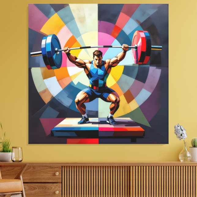 „Kraft des Willens“ Canvastryck (Insitu (Vardagsrum))