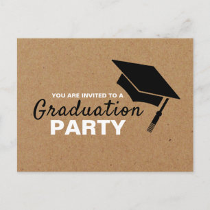 Kraft Effect, Grad Cap, Studentfest Inbjudan Vykort