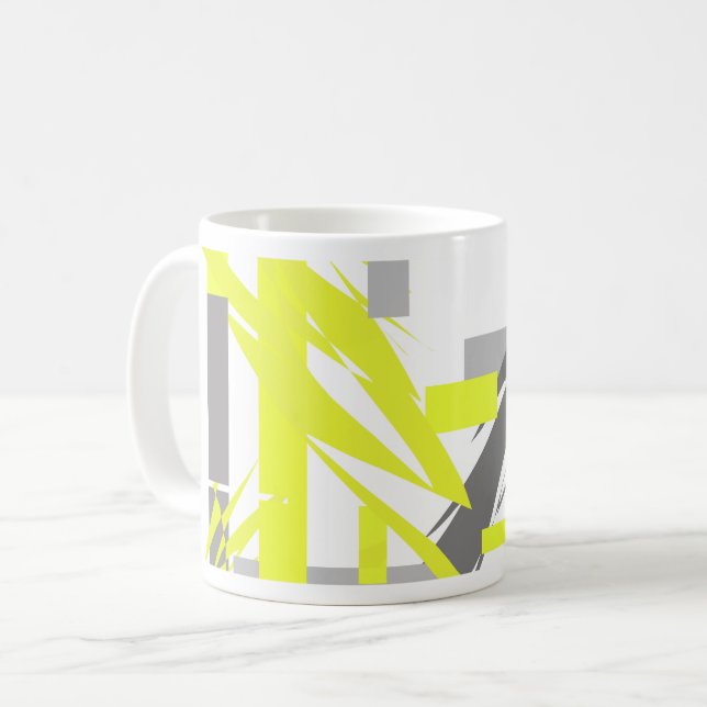 Kraft Energi Abstrakt Konst Kaffemugg (Framsida vänster)