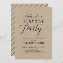 Kraft | Enkel modern överraskning Pension Party