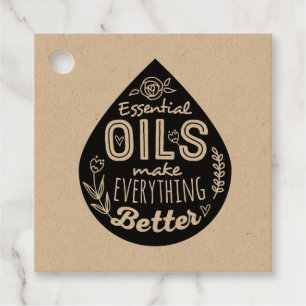 Kraft Essential Oil Drop Gift Märkres Gåvor Etiketter