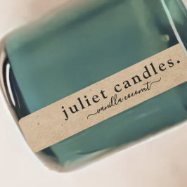 Kraft glyph Thin Candle Tamper Proof Seal-etikett Klistermärke