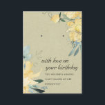 KRAFT GULT BIRTHDAY FRIEND EARRING VISNING CARD PLACERINGSKORT<br><div class="desc">Om du behöver ytterligare anpassningar kan du kontakta mig på yellowfebstudio@gmail.com.</div>