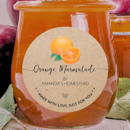 Kraft Hemlagad Orange Marmalad Etikett