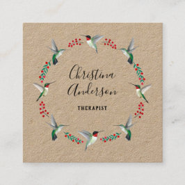 Kraft Hummingbird Wandan Fyrkantigt Visitkort