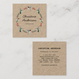 Kraft Hummingbird Wandan Fyrkantigt Visitkort