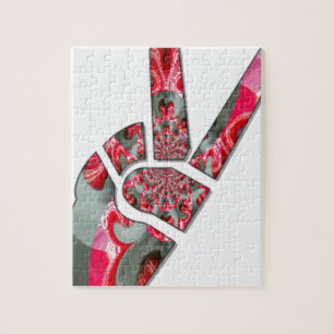 Kraft i Handflatan: Salute i två Finger Pussel