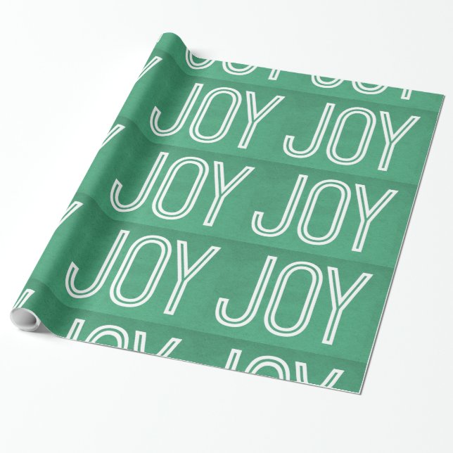 Kraft Joy Wrapping Papper, Grönt Presentpapper (Utrullad)