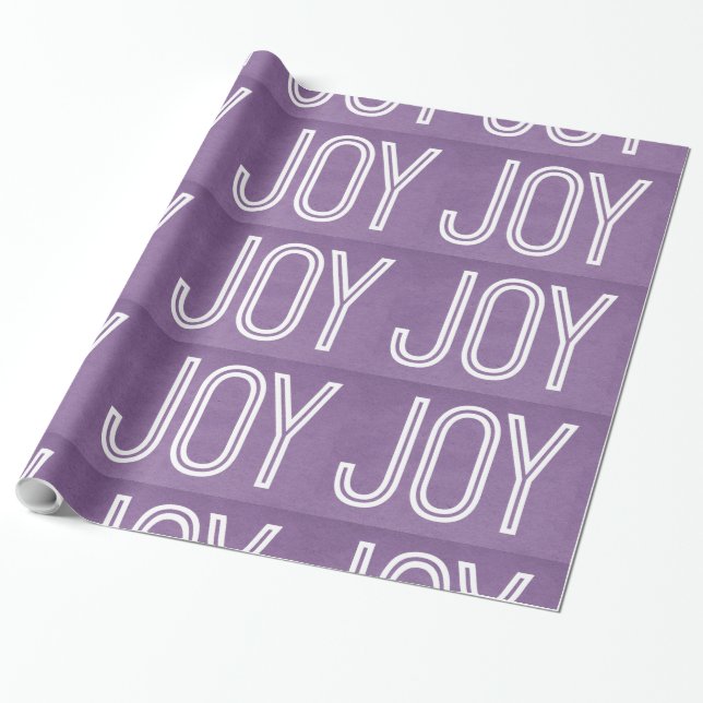 Kraft Joy Wrapping Papper, Lila Presentpapper (Utrullad)