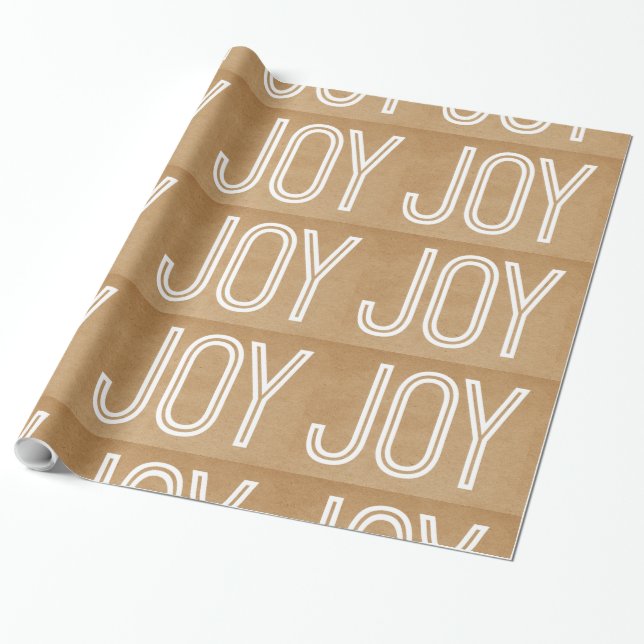Kraft Joy Wrapping Papper, Tan Presentpapper (Utrullad)
