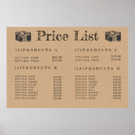 Kraft Kamera Fotograf Pris Meny Utskriftsaffisch Poster